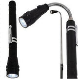 TELESCOPIC MAGNETIC FLASHLIGHT WITH POWERFUL 3 LED DIODES (QJPU-46)