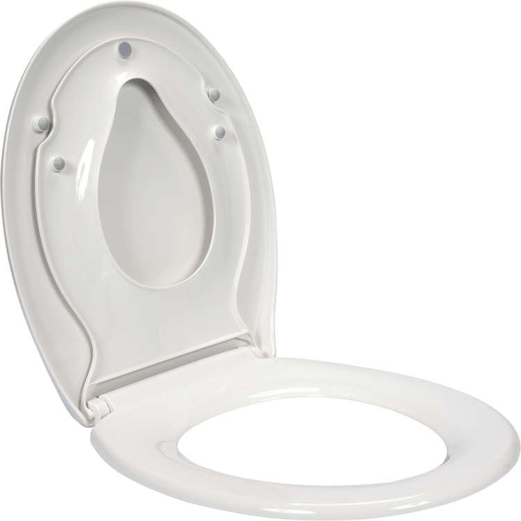 TOILET SEAT 2IN1 PP-O SOFT CLOSE (75471)