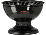 STEEL FIRE PIT WITH GRID 54CM (99717)