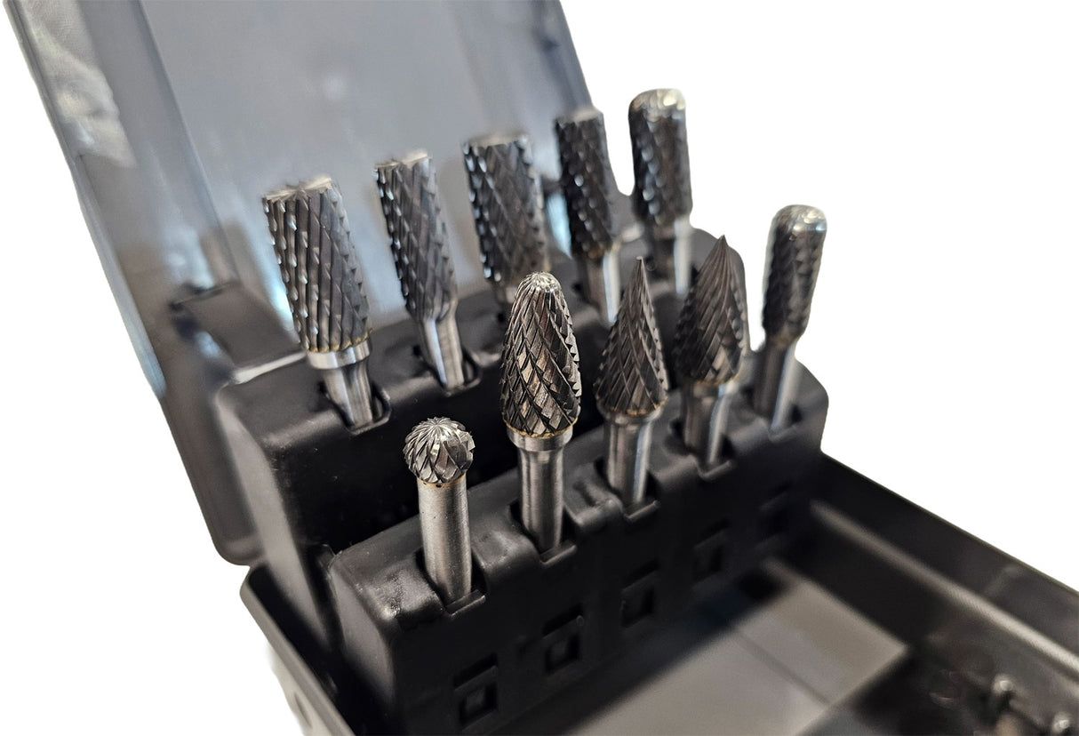 TUNGSTEN CARBIDE DIAMOND BURR SET | 10 PCS. (SK1623)