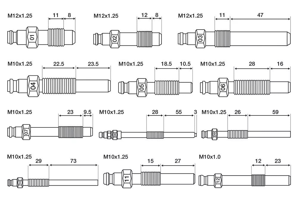 COMPRESSION TESTER FOR PETROL AND DIESEL ENGINES (8400)