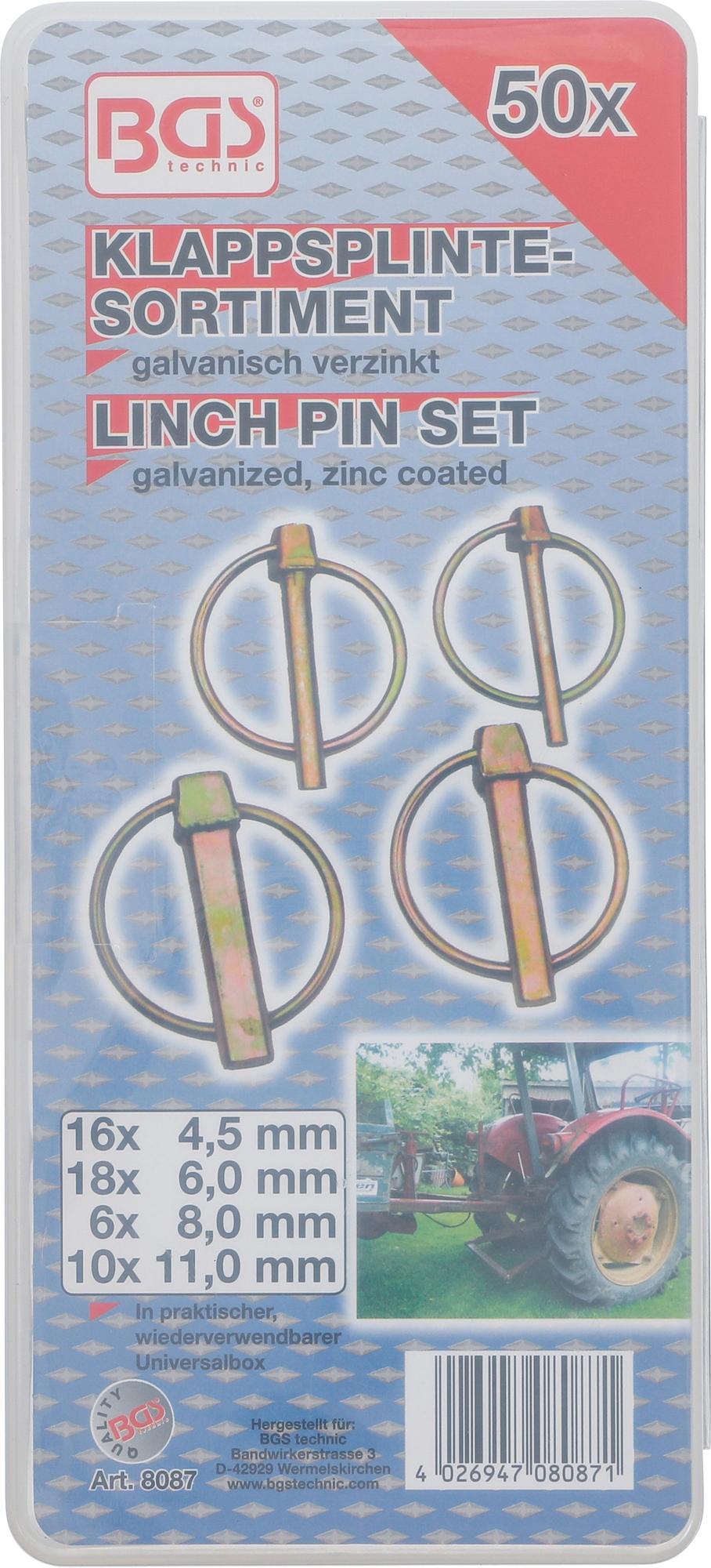 LINCHPIN ASSORTMENT | 50 PCS. (8087)