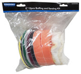 POLISHING AND GRINDING PAD SET | Ø 150 MM | 12 PCS. (BK1002)