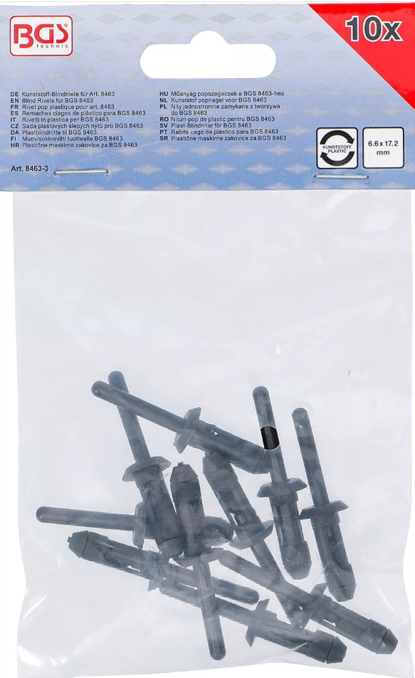 BLIND RIVETS FOR BGS 8463 | 6.6 X 17.2 MM | 10 PCS. (8463-3)