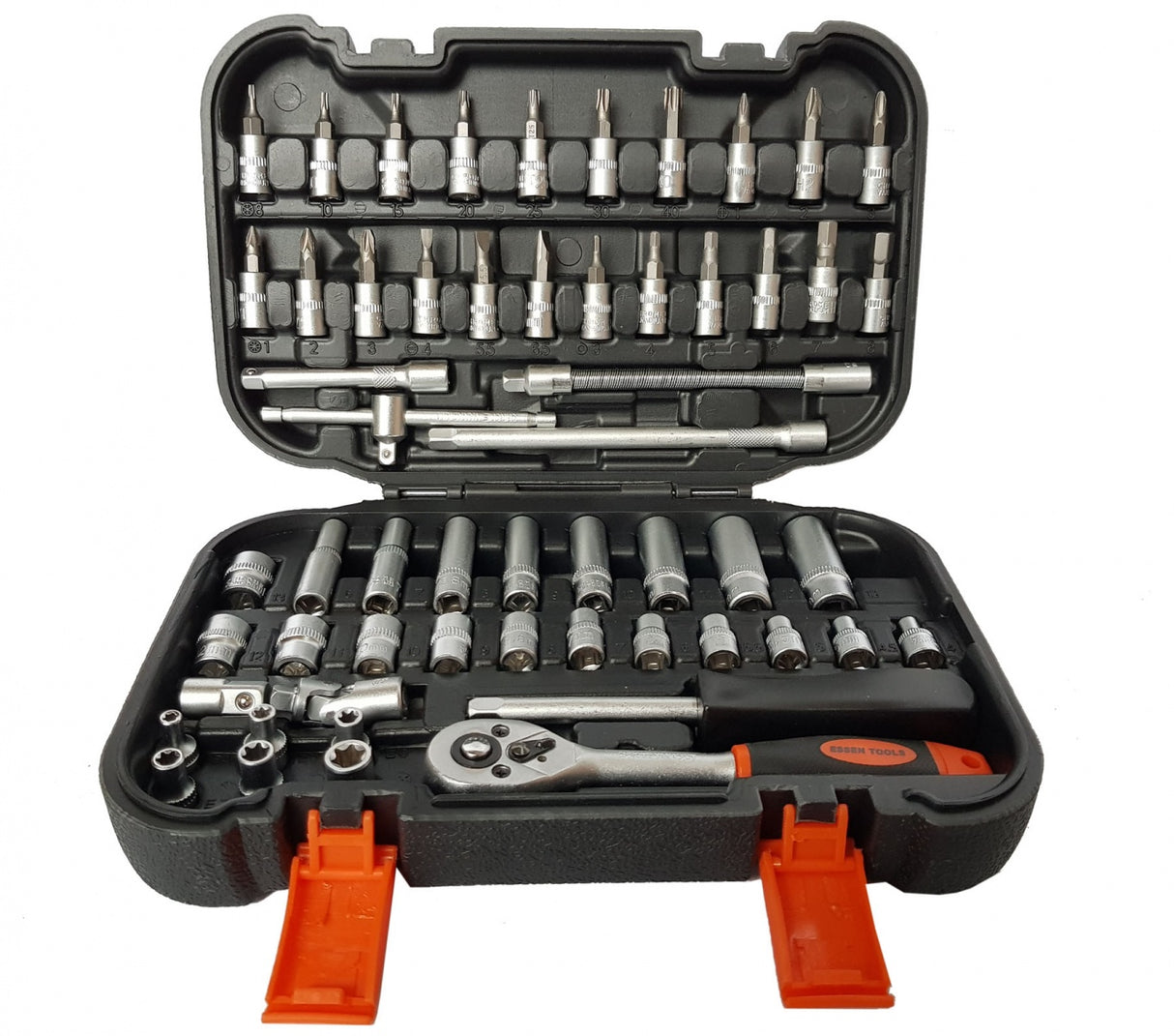 SOCKET AND RATCHET SET | 6.3 MM (1/4") | 56 PCS. (ES141056)