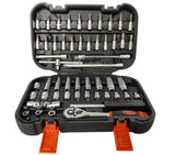 SOCKET AND RATCHET SET | 6.3 MM (1/4") | 56 PCS. (ES141056)