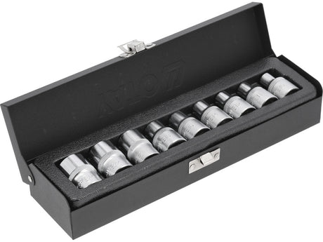 TORX SOCKET SET E10-E24 9PCS (YT-0521)