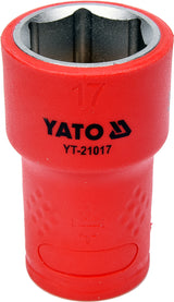 INSULATED SOCKET 17 MM, 3/8" VDE (YT-21017)