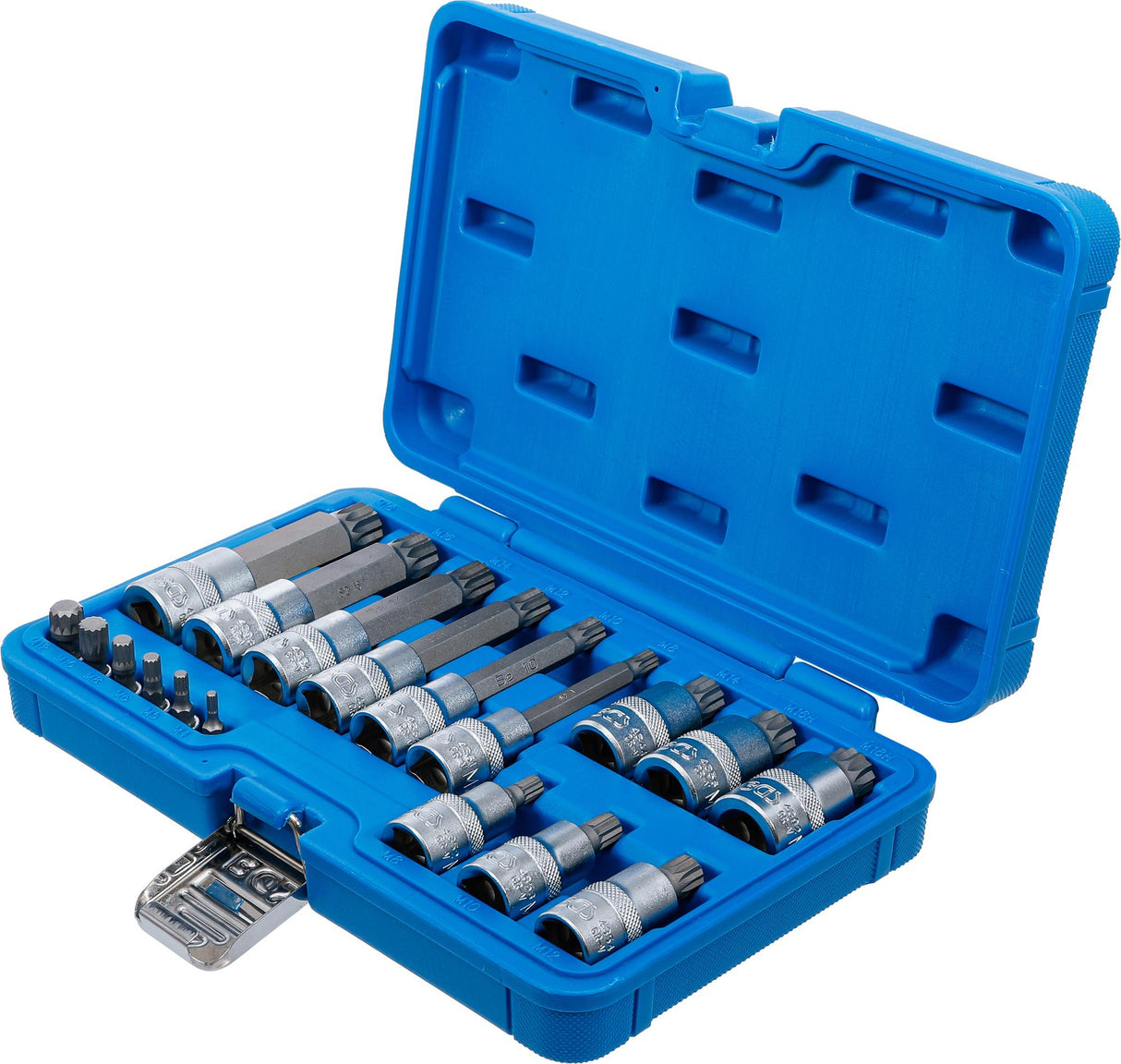 BIT SOCKET SET | 6.3 MM (1/4") / 12.5 MM (1/2") DRIVE | SPLINE (FOR XZN) | 18 PCS. (5172)