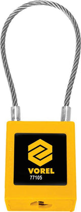 SS WIRE SAFTEY PADLOCKS WITH NYLON ISOLA (77105)