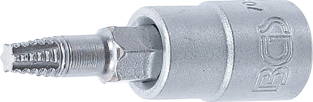 SCREW EXTRACTOR BIT SOCKET | 6.3 MM (1/4") DRIVE | FOR DAMAGED T-STAR (FOR TORX) T20 (7098-T20)