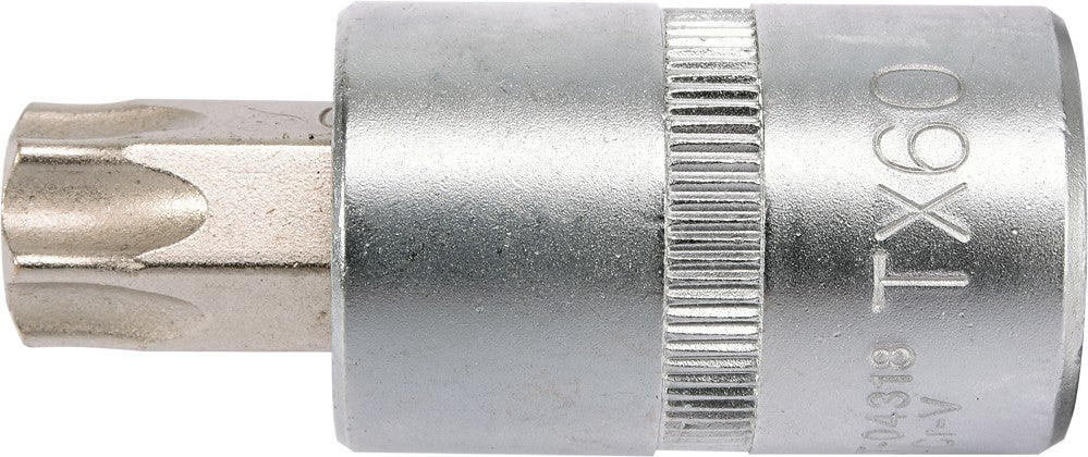 SOCKET BIT TORX 1/2" T60 L55MM (YT-04318)