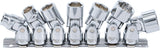 UNIVERSAL JOINT SOCKET SET, HEXAGON | 10 MM (3/8") DRIVE | 3/8" - 3/4" | INCH SIZES | 7 PCS. (9501)