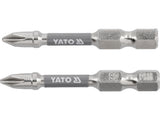 SCREWDRIVER BITS 1/4 50MM PH1 2 PCS NI (YT-78020)