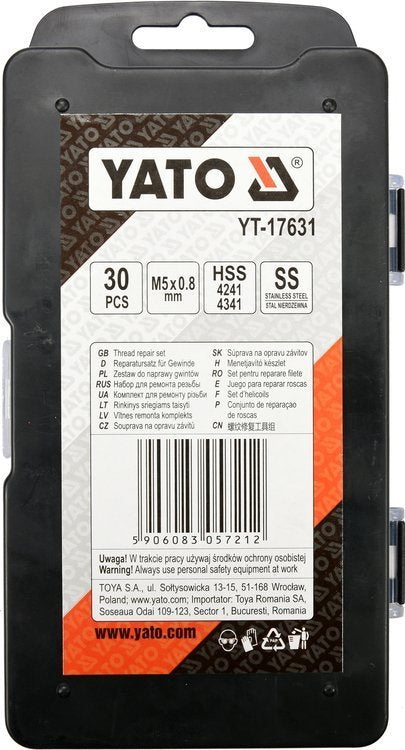 THREAD REPAIR SET M5X0,8 (YT-17631)