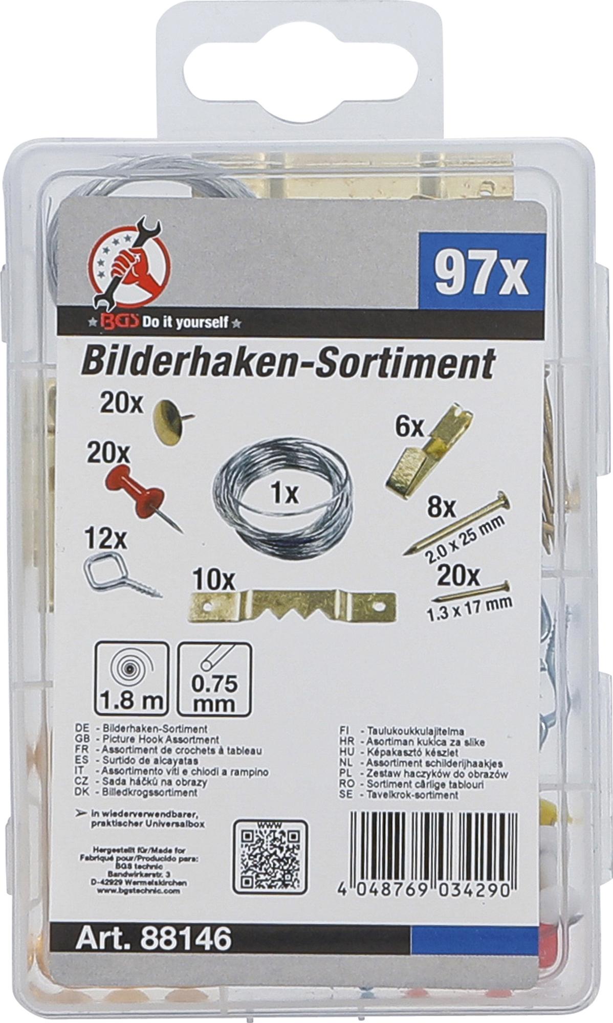 PICTURE HOOK ASSORTMENT | 97 PCS. (88146)