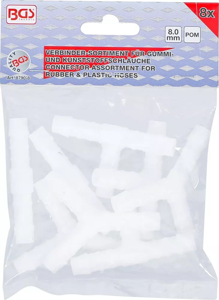 HOSE CONNECTOR ASSORTMENT | FUEL RESISTANT | 8 MM | 8 PCS. (8790-8)