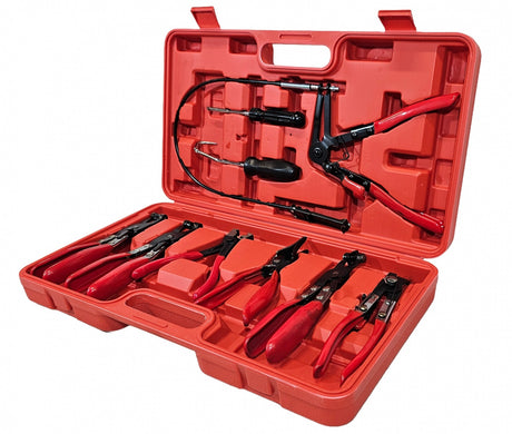PLIERS SET FOR CLAMPS AND FUEL LINES | 9 PCS. (SK2156)