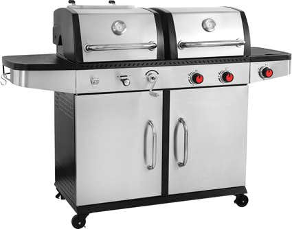 BBQ GRILL OTAKE 2IN1 GAS AND CHARCOAL S/S 8,2KW (YG-20030)