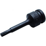 IMPACT BIT SOCKET | LENGTH 75 MM | 12.5 MM (1/2") DRIVE | SPLINE (FOR RIBE) M6 (5483-M6)