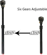 DOUBLE-SIDED RATCHET FOR SOCKETS | HIGH PERFORMANCE | TELESCOPIC | 12.5 MM (1/2") / 10 MM (3/8") (RW2F)