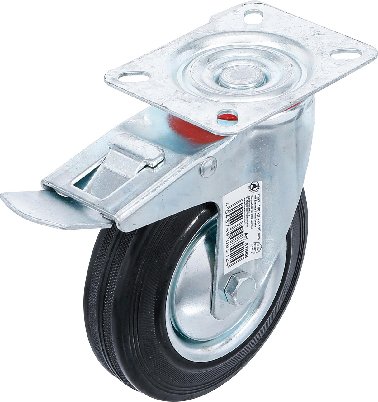 CASTOR WITH BRAKE | WITH BASE | Ø 125 MM (81968)