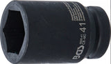 IMPACT SOCKET HEXAGON, DEEP | 25 MM (1") DRIVE | 41 MM (5500-41)