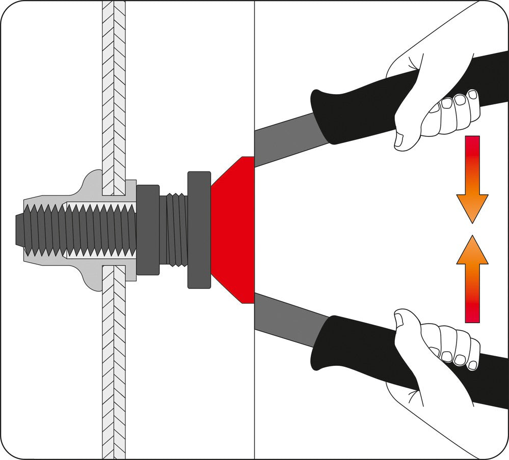 HAND NUT TOOL M3/ M4/ M5/ M6/ M8/ M10 (YT-3612)