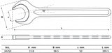 SINGLE OPEN END SPANNER | DIN 894 | 50 MM (34250)