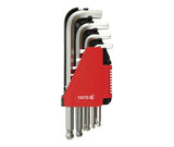 HEX KEY SET W. BALL 10PCS  2-12MM (YT-0509)