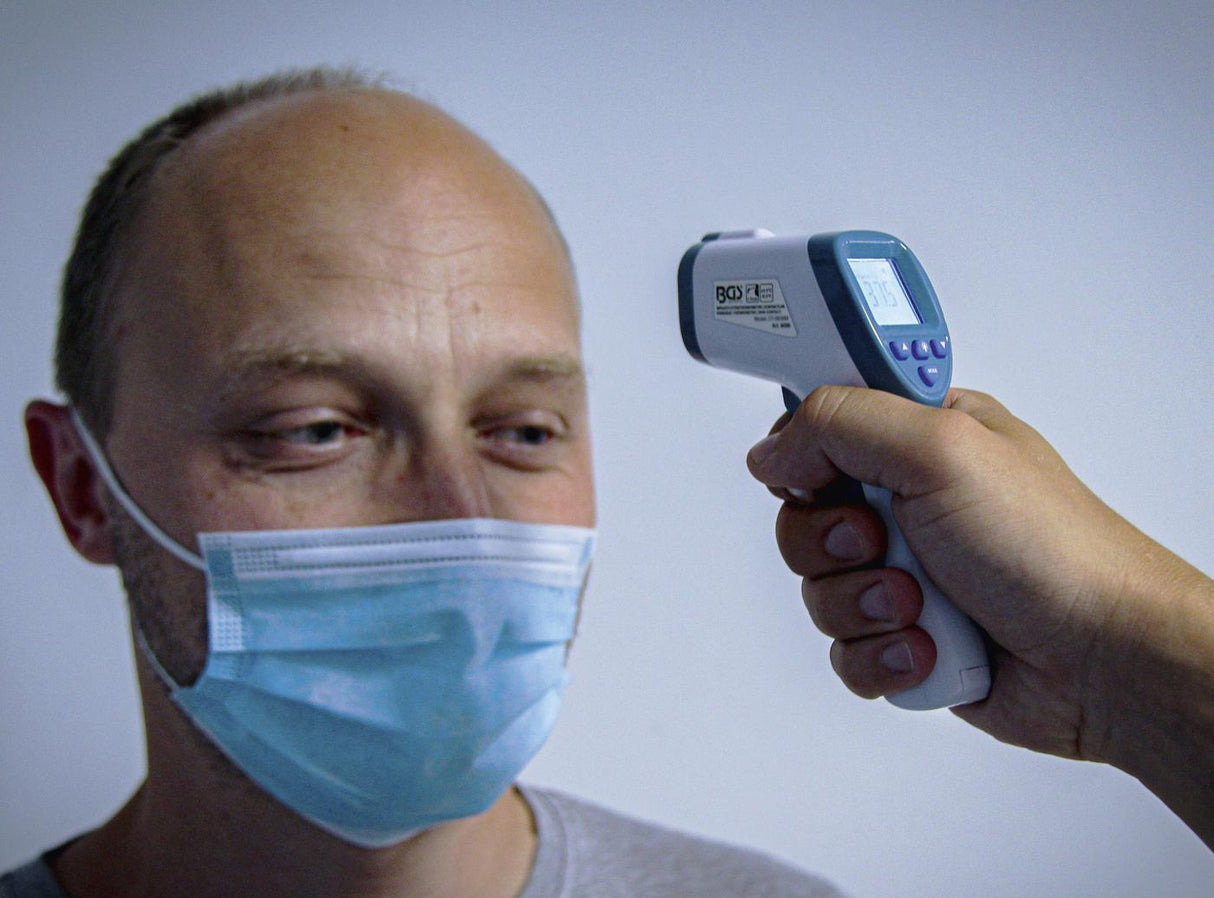 FOREHEAD THERMOMETER | CONTACTLESS, INFRARED | FOR PEOPLE + OBJECT MEASUREMENT | 0 - 100° (6007)