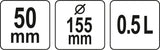 GYPSUM CONTAINER 0.5L (YT-51880)