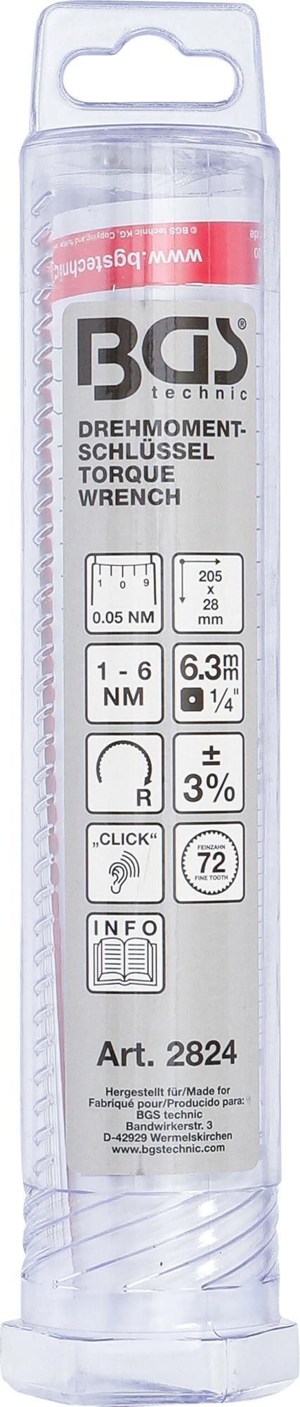 TORQUE WRENCH | 6.3 MM (1/4") | 1 - 6 NM (2824)