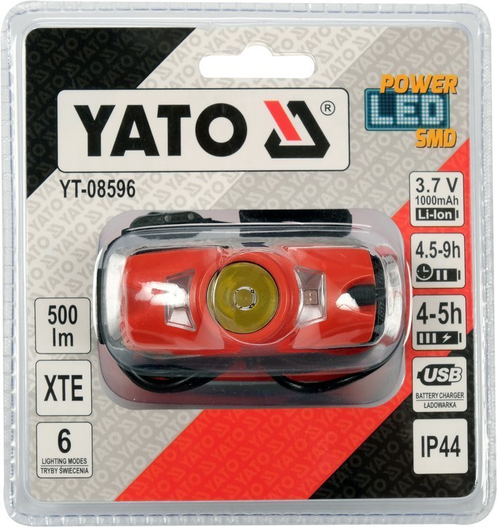 HEADLIGHT 500LM RECHARGEABLE (YT-08596)