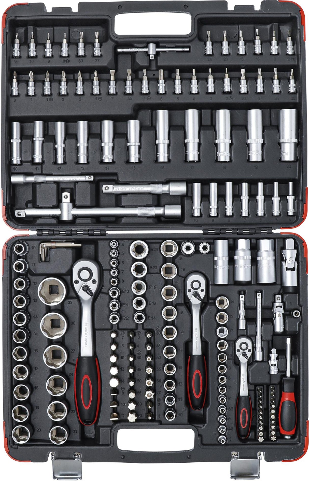 SOCKET SET | 6.3 MM (1/4") / 10 MM (3/8") / 12.5 MM (1/2") DRIVE | 172 PCS. (2283)