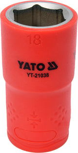 INSULATED HEXAGONAL SOCKET 18MM 1/2" VDE (YT-21038)