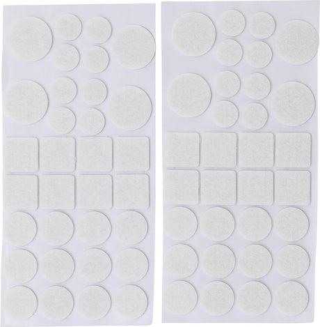 FELT PADS SET | WHITE | 64 PCS. (80701)