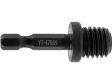 M14 THREAD ADAPTER TO HEX (1/4") 6.3 MM | 47 MM LONG (YT-47869)