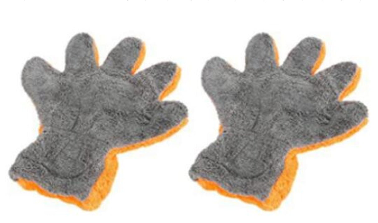 FIVE-FINGER CORAL FLEECE CAR WASH GLOVES (CCG2P)