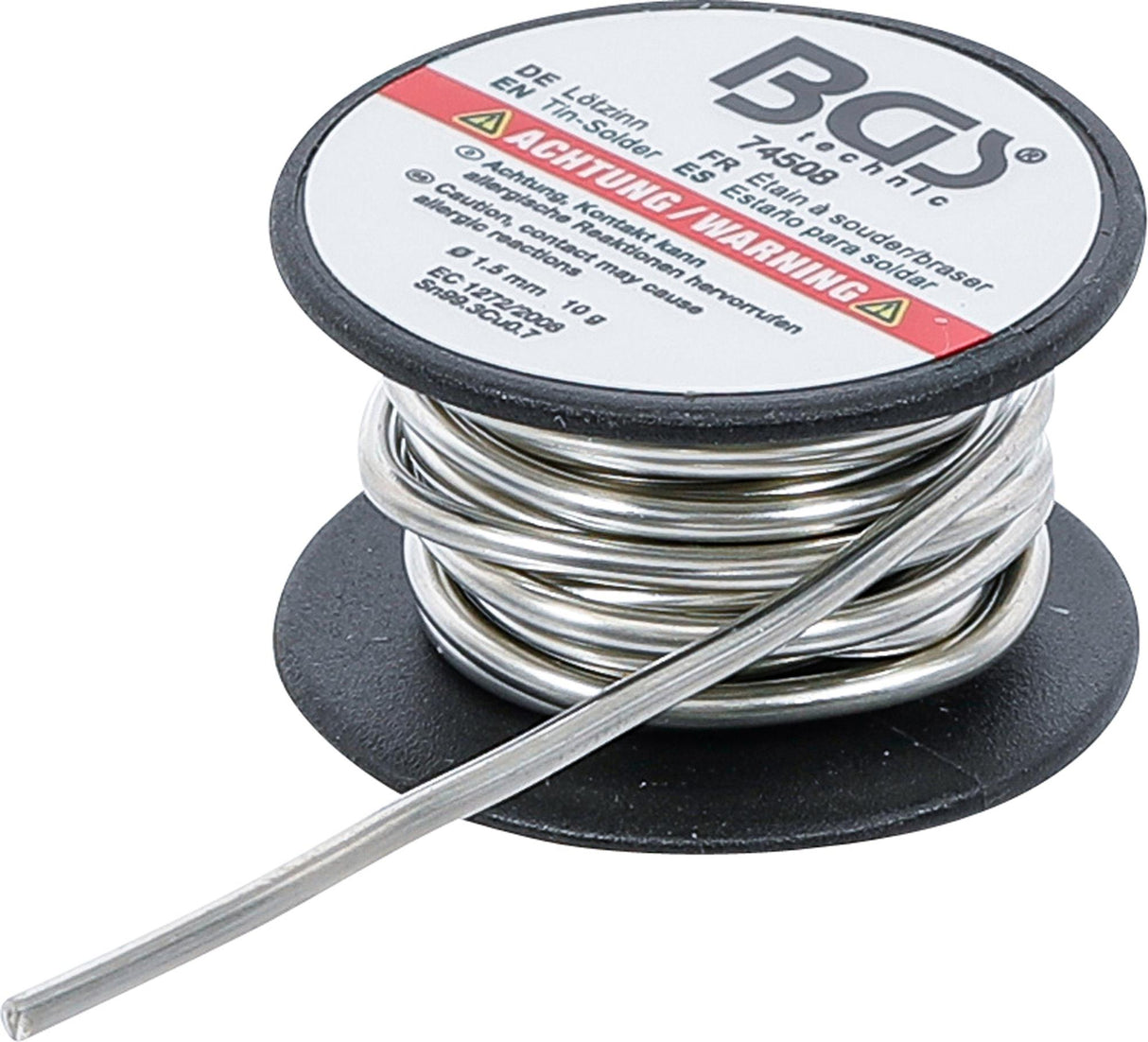 TIN-SOLDER | WIRE COIL | LEAD FREE | Ø 1.5 MM | 10 G (74508B)