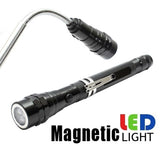 TELESCOPIC MAGNETIC FLASHLIGHT WITH POWERFUL 3 LED DIODES (QJPU-46)