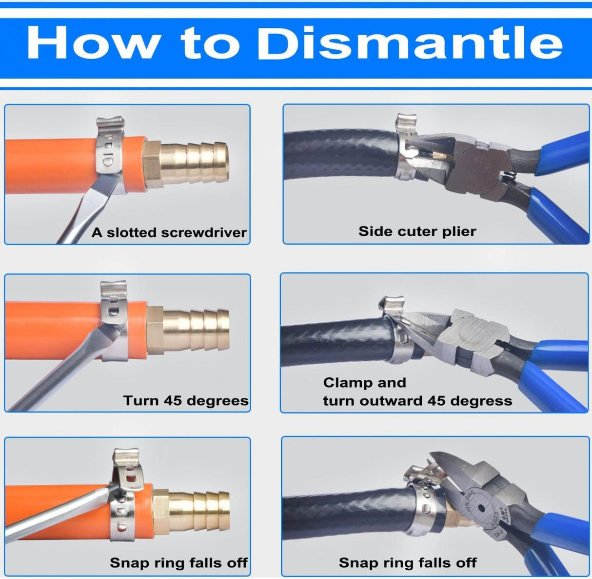 STAINLESS STEEL CLAMP CRIMPING PLIERS | PEX CINCH | WITH SET (CH31)