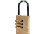 PADLOCK WITH 3-RING COMBINATION LOCK. (77606)
