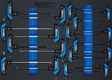 TOOL TRAY 3/3: SCREWDRIVER SET WITH T-HANDLE | INTERNAL HEXAGON, T-STAR (FOR TORX) | 18 PCS. (4148)