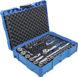 SOCKET SET | 6.3 MM (1/4") / 12.5 MM (1/2") | BGS SYSTAINER® | 65 PCS. (3354)