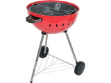 CHARCOAL BBQ, ROUNDED, 54CM RED (YG-20304)