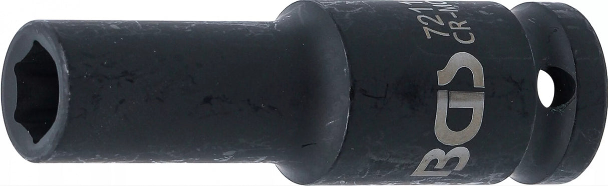 IMPACT SOCKET HEXAGON, DEEP | 12.5 MM (1/2") DRIVE | 11 MM (7211)