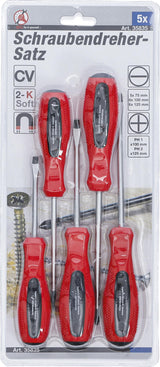 SCREWDRIVER SET | SLOT SL / CROSS SLOT | 5 PCS. (35835)