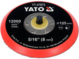 HOOK AND LOOP SANDING PAD 125MM TH 5/16 (YT-47872)