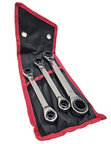 MULTI-FUNCTION RATCHET WRENCHES | DOUBLE-SIDED WITH REVERSE | 4-IN-1 | 8-19 MM | 3 PCS. (RS3B)